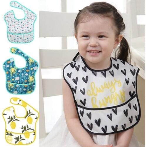 1Pcs Baby Bibs Waterproof Feeding Bibs Unisex Washable Fashion Bibs For Girls & Boys Stain and Odor Resistant Fashion Infant Bib