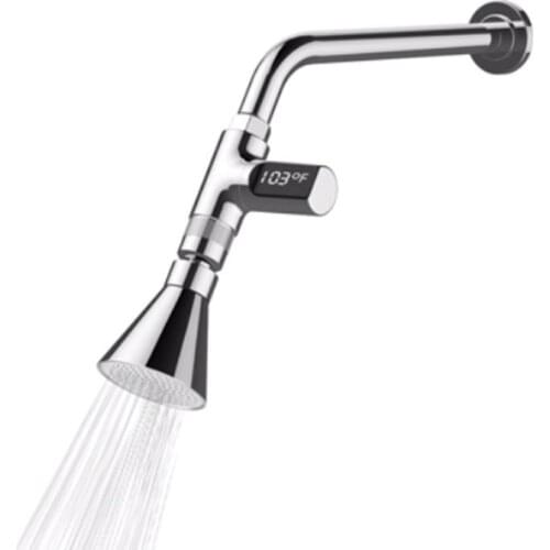 1PCS Baby Care LED Display Home Water Shower Digital Thermomete Flow Self-Generating Electricity Monitor Energy Smart Meter