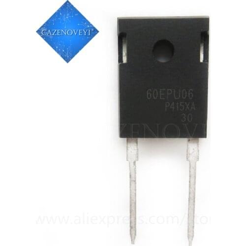 10pcs/lot 60EPU06 60EPU06PBF 60A 600V TO-247 In Stock