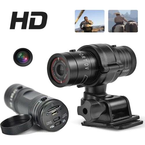 New arrival Mini F9 Camera HD Bike Motorcycle Sports Action Camera Video DVR Camcorder Car digital Video Recorder auto vehicle