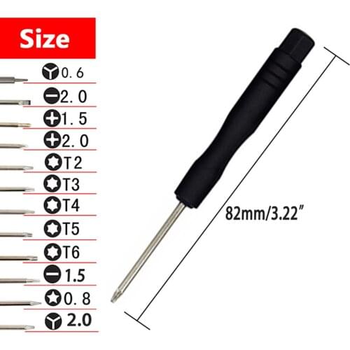 12pcs/set Mini Multi-Function Magnetic Precision Screwdriver Set for Apple iPhone 7 ect Smartphone Tablet Repairing Tools Set