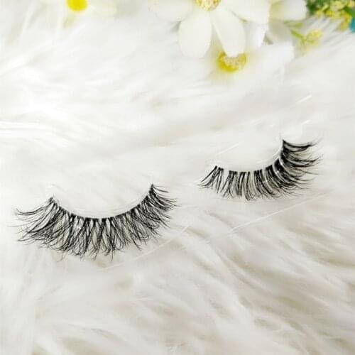3D silk protein artificial eyelashes cross natural thick messy life daily naked makeup non grafting lifelike False eyelashes