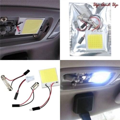 48 SMD COB LED T10 BA9S 4W 12V White Light Car Interior Panel Lights Dome Lamp