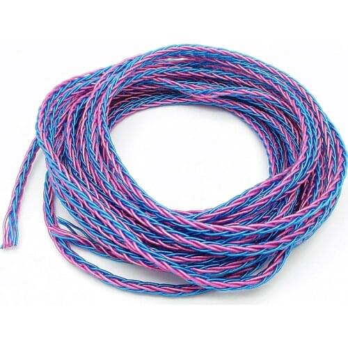 7N 8 Shares 152 Cores Pure single crystal copper Replacement Audio Cable Earphone Wire Earbuds Accessories