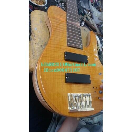 Free shipping new Big John 5 strings electric bass guitar in natural with golden hardware 8.11