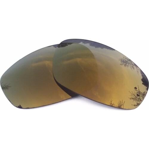 Bronze Gold Mirrored Polarized Replacement Lenses for Split Jacket Sunglasses Frame 100% UVA & UVB