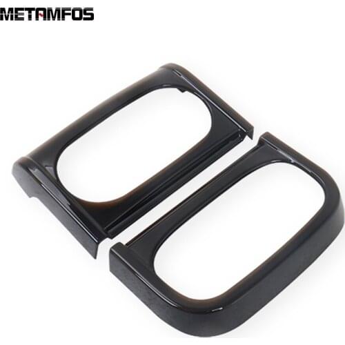 For Mitsubishi Delica 2020 2021 Front Cup Holder Water Bottle Frame Decoration Trim Molding Interior Accessories Car Styling