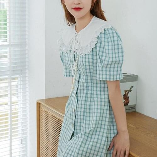 80% Dropshipping!!Neckline Soft Delicate Cotton Lace Decor Comfortable to Wear Detachable Collar Applique for Dress