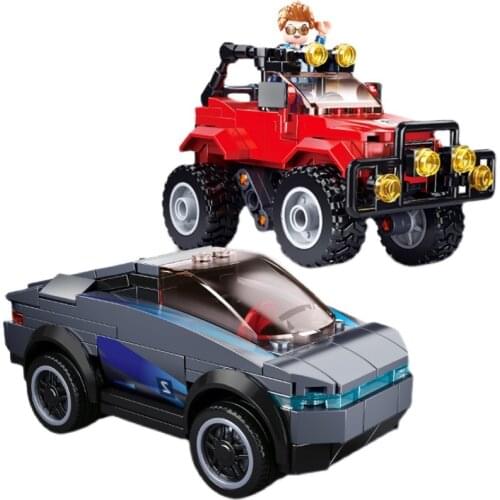 Simulated City Educational Building Blocks Toys For Kids Boys Girls DIY Birthday Present 0901-2 Car Truck Models Small Bricks