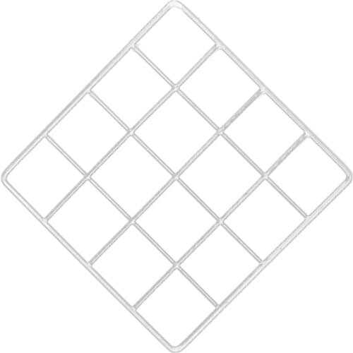 Square Grid Wrought Iron Photo Shelf Wall Art Photograph Hanging Hanger Home Decoration Metal Durable DIY Picture Display