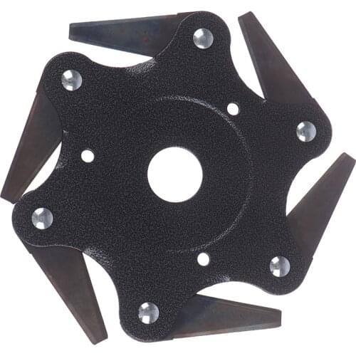 New 6 Teeth Brush Cutter Blade Metal Blades Trimmer Head Garden Grass Trimmer Head Double-sided Cutting Edge Hot