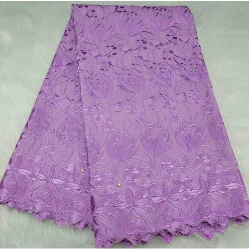 Hot Selling African 100%Cotton Lace Fabrics 2021 High Quality Lace French Swiss voile Pure Cotton Lace Dubai Fabric 5yards