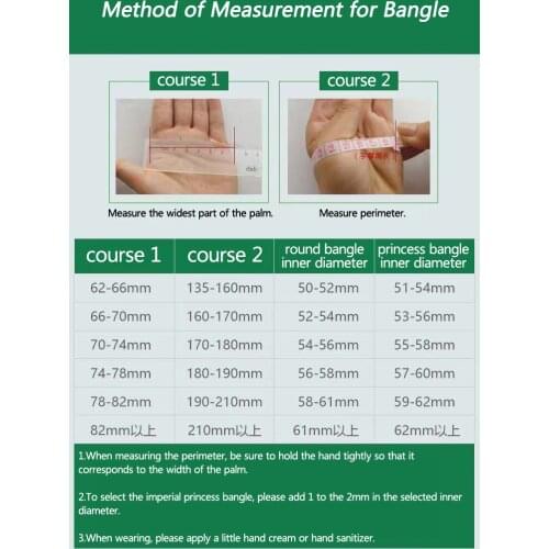 Methods of Measuring for Bangle