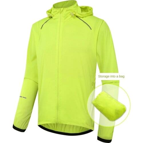 Mens Women Casual Jackets Rainproof Cycling Jacket Windproof Ultra-Light Windbreaker Top Men Running Coat Rain Jacket