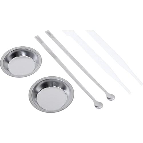 Painting Model Mixing Color Kits Painting Model Mixing Color Tools with 2PCS Paint Dropper 2PCS Paint Stirrer Tray Tools Metal