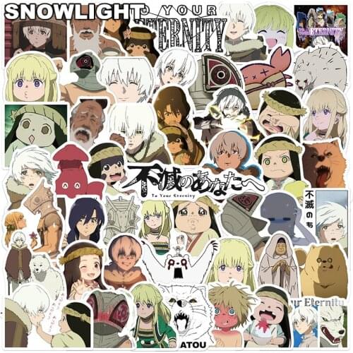 10/50pcs/set Cartoon Anime To Your Eternity Graffiti Stickers For Laptop Diy Luggage Case Skateboard Kids Helmet Mixed Guitar