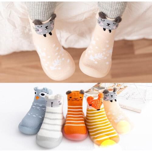 Baby Shoes First Shoes Toddler Walkers Infant First Walker Baby Girl Boy Kids Soft Rubber Sole Baby Shoe Knit Booties Anti-slip