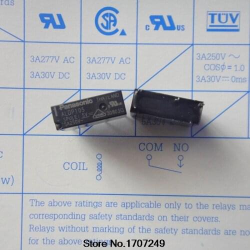 Free Shipping 100% new original relay 10pcs/lot ALDP105W ALDP105 4PIN 5A HF46F-5-HS1