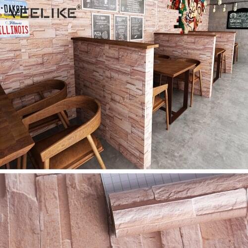 Self-adhesive Wallpaper Living Room Background Wall Decoration Brick Grain Oil-proof Films Simple Restaurant Decor Contact Paper