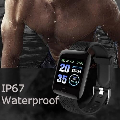 Smart Bracelet Color Screen Blood Pressure Measurement Real-time Heart Rate 1.3 Inch Sleep IP67 Waterproof Gift