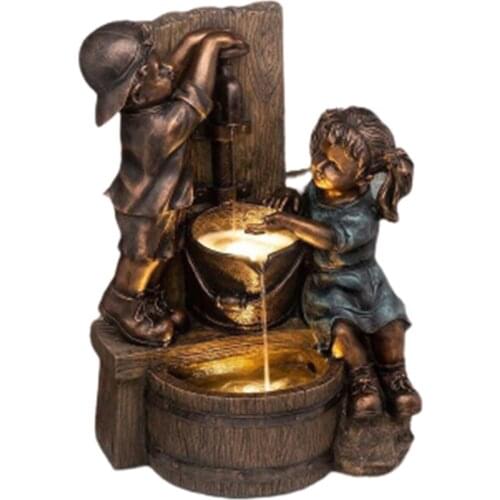 Indoor/Outdoor Girl and Boy Statue Resin Garden Sculpture Yard Art Decoration Yard & Garden Decor Garden Statues & Sculptures WW