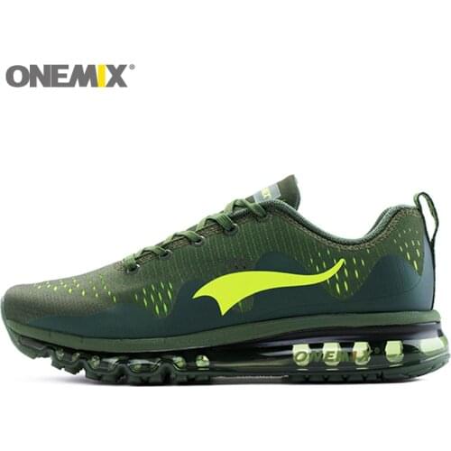 On Sale Man Running Shoes for Men Air Mesh Cushion Athletic Trainers Green Sports Shoes Breathable Walking Jogging Sneakers