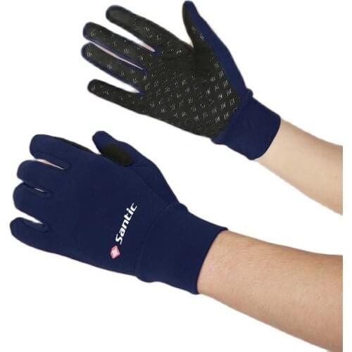 Santic Windproof Cycling Gloves Bicycle Touch Screen Riding MTB Bike Glove Thermal Warm Motorcycle Winter Autumn