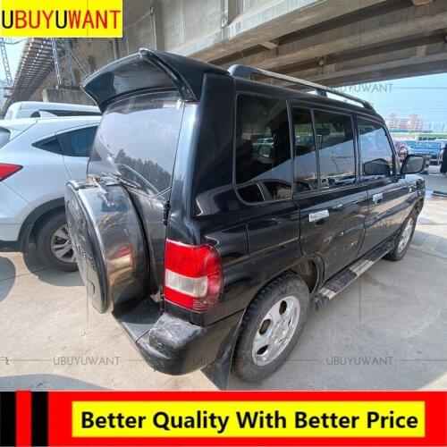 High Quality ABS Material Car Spoiler For Mitsubishi Pajero IO 1996-2004 Primer Color Tail Wing Decoration Rear Trunk Spoiler