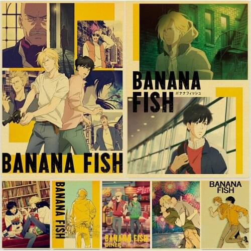 Japanese Anime "Rotten Girl" Manga Fujoshi Like Retro Poster Banana Fish Kraft Paper Wall Art Home Room Decor Character Pictures