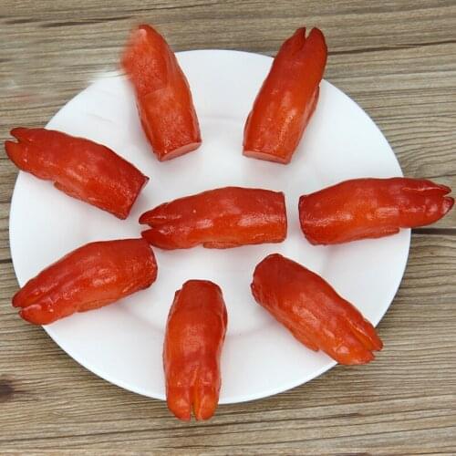 050 Simulation pig feet pig trotters PVC mini pig feet hoof model 5.5*2.2cm