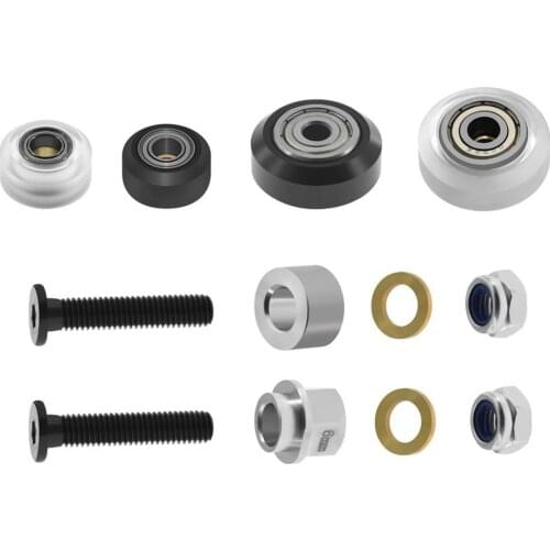 1Set CNC Strong Solid POM wheel Kit for Openbuilds V-Slot rail,OX CNC, solid wheel Linear Extrusion 3D Printer RepRap CNC