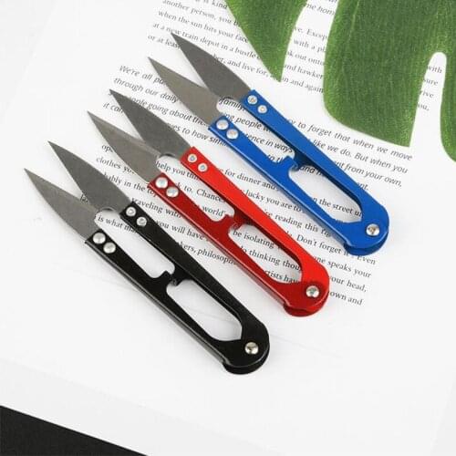 1 Piece U Shaped Clippers Trimming Sewing Scissors Embroidery DIY Handcraft Tool