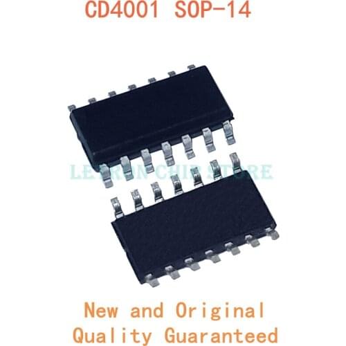 10PCS CD4001 SOP14 CD4001BM SOP-14 CD4001BM96 SOP HEF4001BT SOIC14 HEF4001 SOIC-14 4001 SMD new and original IC Chipset