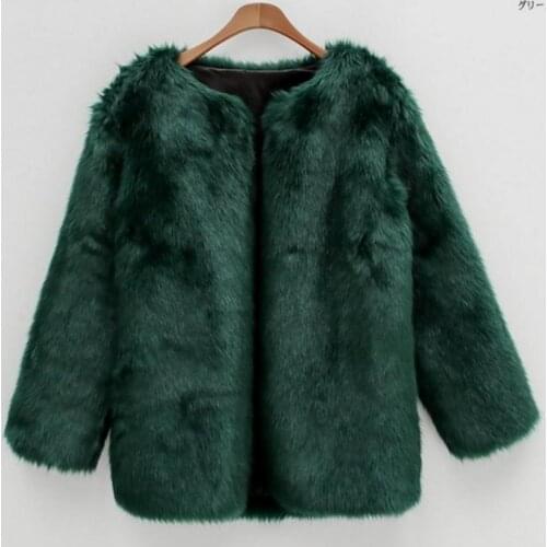 2020 winter fashion Women Fluffy Faux Fur Coats Jackets Fake Fur Coats Women Winter Warm Coat Female Outerwear