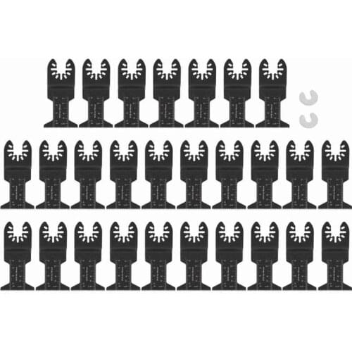 27Pcs 44mm Oscillating Saw Blades High-Carbon Steel Straight Blades for Cutting Polishing Cutting Tools