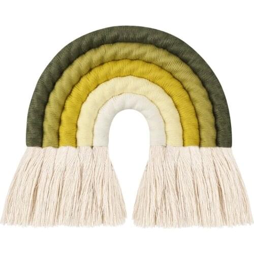 5 Layers Nordic Woven Rainbow Tapestry Home Decor Wall Hanging Toys Nursery Decor Living Room Kids Girls Bedroom Decoration