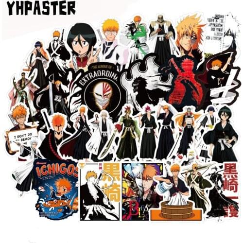 10/30/50Pcs BLEACH Stickers Japanese Anime Stickers For Motorcycle Skateboard Laptop Bicycle Trunk Backpack PVC Waterproof Toy