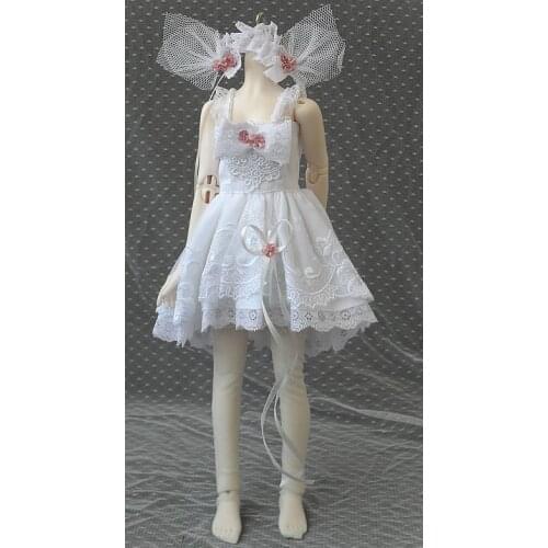 Doll accessories bjd clothes 1/4 1/6 dress clothes Snow White ray bud silk dress