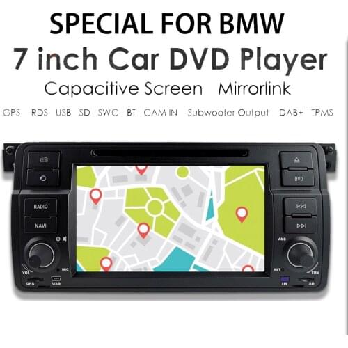 Car Radio Multimedia GPS Navigation Autoradio Stereo Player System For BMW/E46/M3/Rover/3 Series RDS USB DAB+ Game EQ Free Map