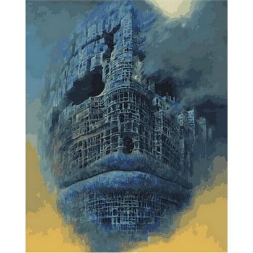 Frameless picture oil paintings by numbers wall decor diy painting on canvas for home decor 5065cm sheep