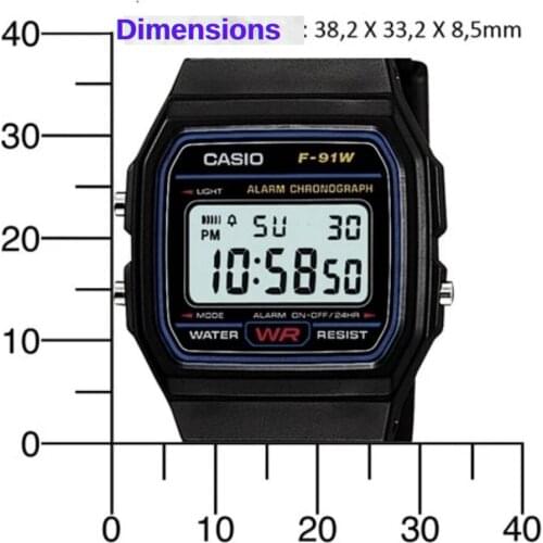 Casio G Shock digital watch men luxury sport military Casio watch waterproof quartz digital classic F91W wrist watch, modern