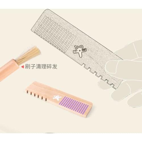 Wooden Beauty Salon Toys for Girls Makeup Playset Hair Cutter Set Gift