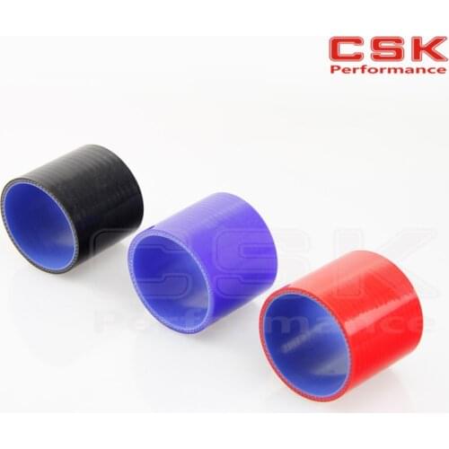Racing Silicone Hose Straight Coupler Pipe Turbo hose Coolant Radiator Pipe 76mm 3" inch