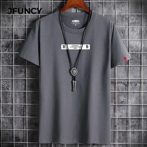 JFUNCY Men's Long T-shirts