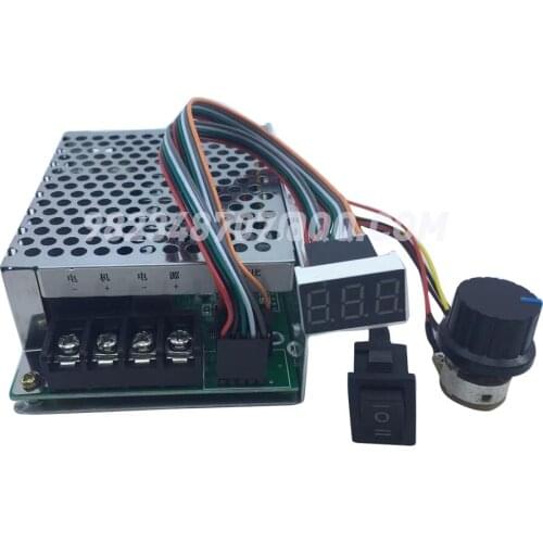 DC motor speed controller 40A two-way forward rotation and reverse rotation with digital display scale tachometer