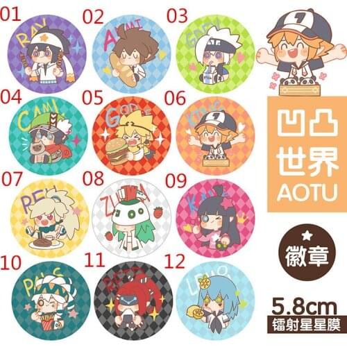 Anime Bump World Surrounding Thunder Lion Ann Mi Xiu Palos Cami Cosplay Metal Badge Button Brooch Pins Collect Bedge Decor Gift