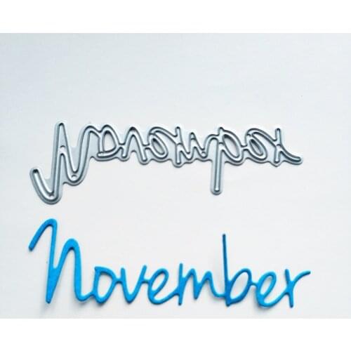 Metal November paper die cutting dies for Scrapbooking/DIY Easter wedding Halloween Easter card