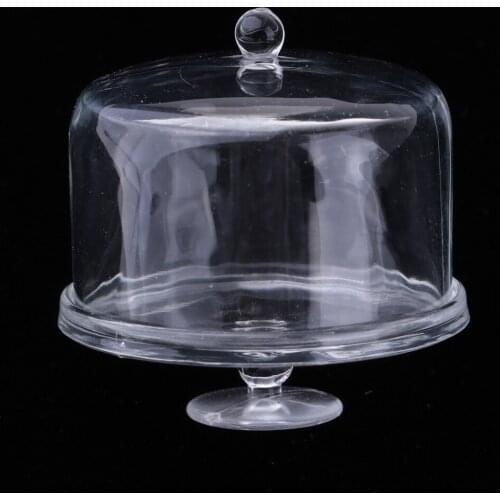 1:12 Scale Miniature Dollhouse Cake Plate Tray W/ Lid Appliance Decoration