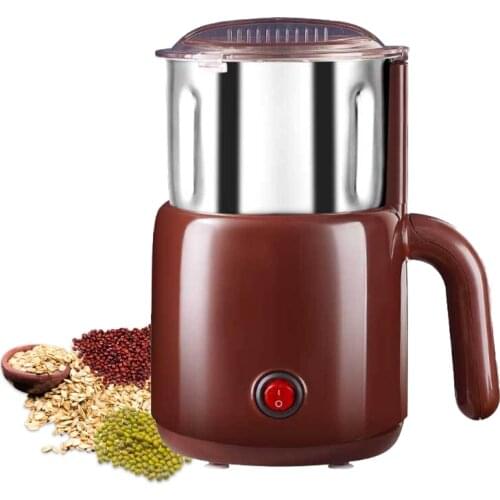 Multifunctional Auto Bean Grind Mill UK/US/EU Charge Plug Pure Copper Core for Beans Bay Leaf Dried Chili Maca Coffee 19QE