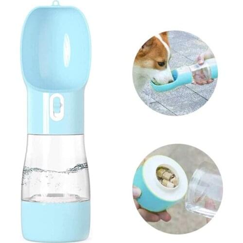 Multifunctional and Portable Dog Travel Water Dispenser with Food Container Detachable Design Combo Cup for Drinking and Eating